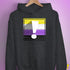 Nonbinary Pride Flag Exclamation Point Hoodie
